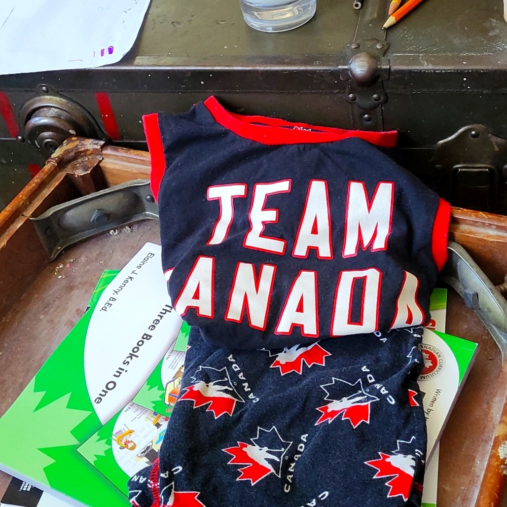 Boys team Canada jammies